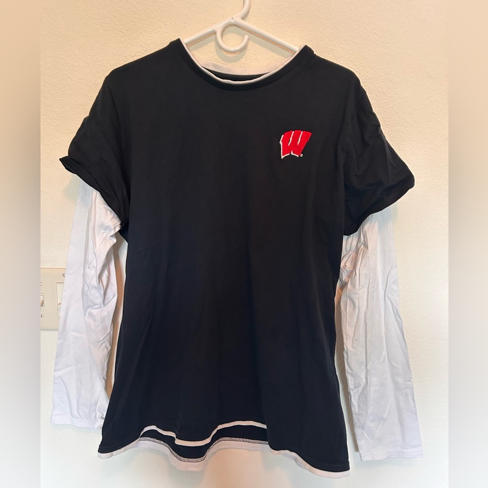 Wisconsin badger double lined shirt